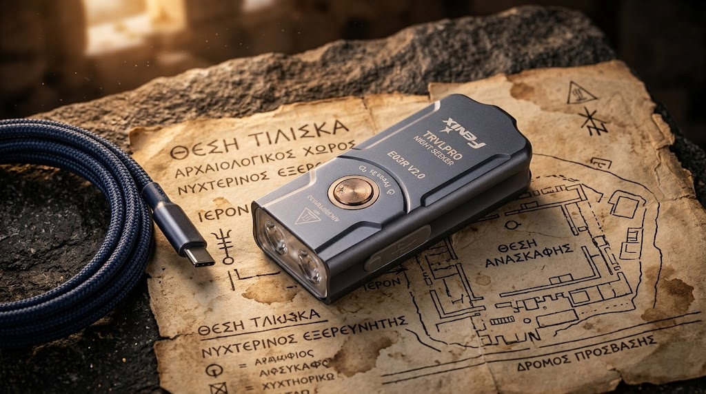 TrvlPro "Night Seeker" Fenix E03R V2.0 Torch