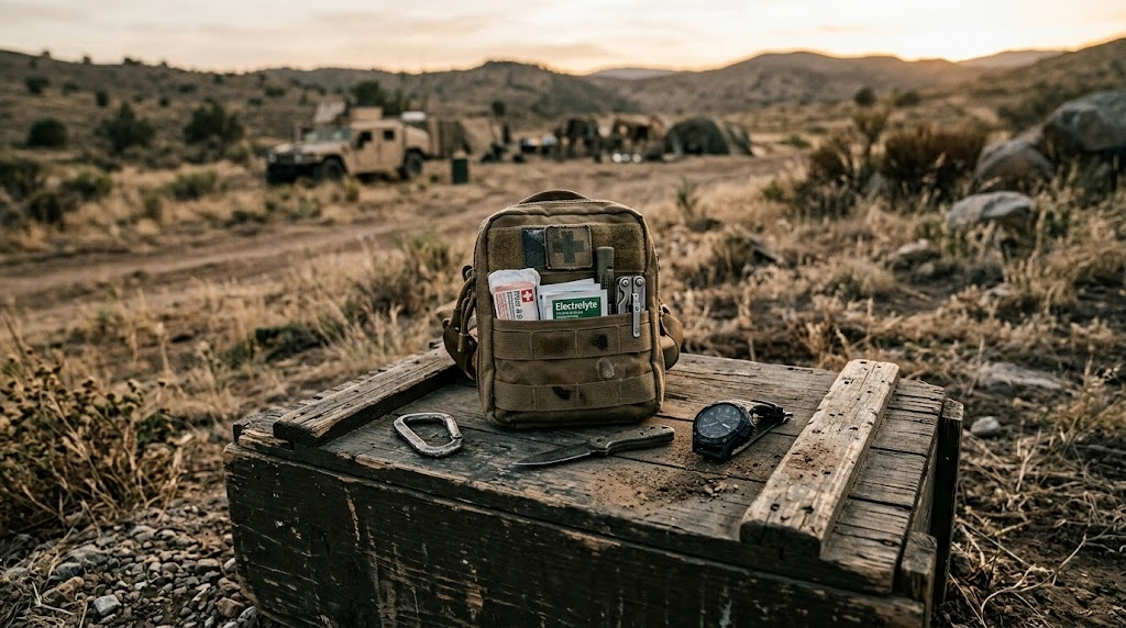 Military travel wellness field-ready kit